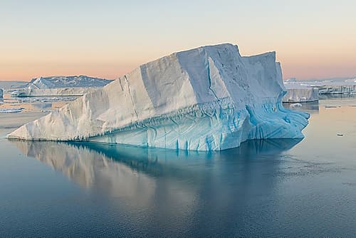 Iceberg at Dusk, Greenland Art Print