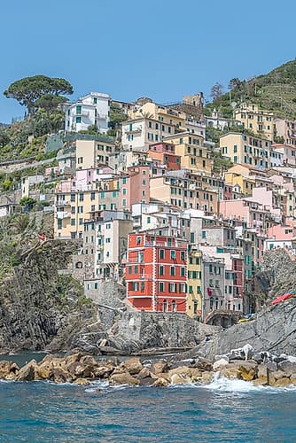 Riomaggiore Coastal Village, Cinque Terre, Italy Art Print