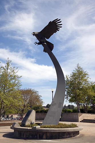 Eagle Statue University Campus, Auburn, Alabama Art Print