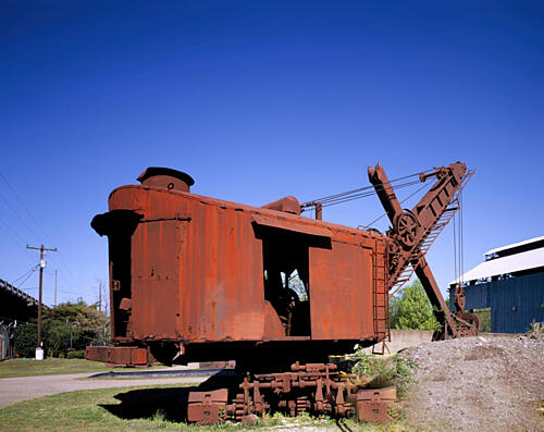 Rusted Steam Shovel at Sloss Furnaces, Birmingham, Alabama Art Print