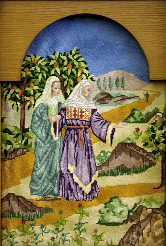 Cross-Stitched Art, Needlepoint, Birmingham, Alabama I Art Print