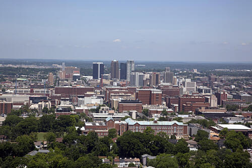 Views of Birmingham, Alabama, from Vulcan Statue Art Print