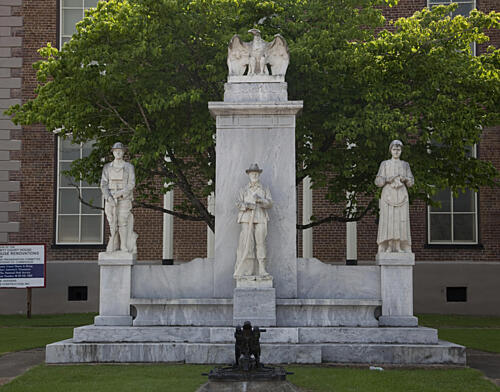 Confederate and Spanish American War Monument in Carrollton, Alabama III Art Print