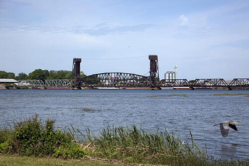 Railroad Bridge, Decatur, Alabama Art Print
