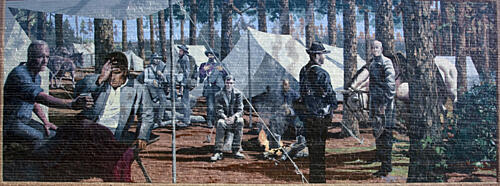 Mural, Camp Recovery, 124 S. St. Andrews Street, Dothan, Alabama Art Print