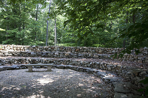 Stone Wall Made by Tom Hendrix in Florence, Alabama Art Print
