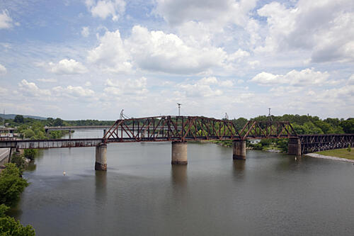 The Coosa River View of Gadsden, Alabama I Art Print