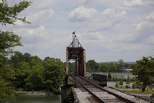Historic Train Bridge in Gadsden, Alabama I Art Print