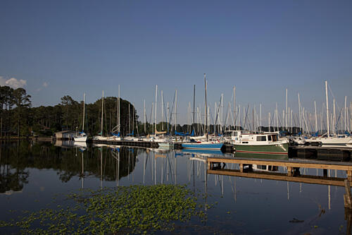 Sailboats on Lake Guntersville, Guntersville Alabama II Art Print