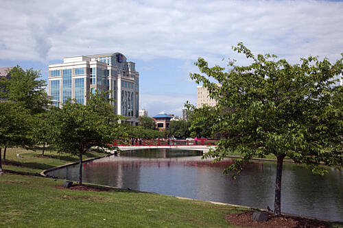 Scenic Downtown Huntsville, Alabama I Art Print