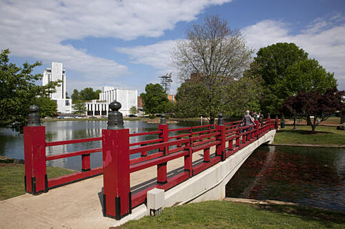 Scenic Downtown Huntsville, Alabama II Art Print