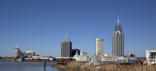 Skyline View of Mobile, Alabama I Art Print