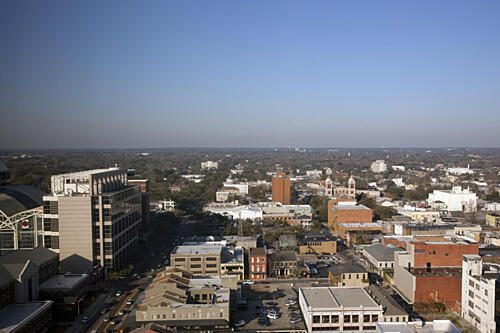 Mobile from the 24th Floor of the Renaissance Hotel in Mobile, Alabama Art Print