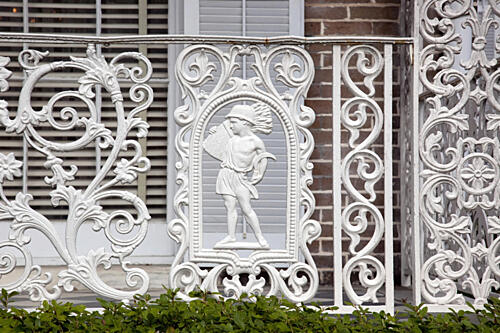 Gate Detail, Richards Dar Museum House, Mobile, Alabama I Art Print