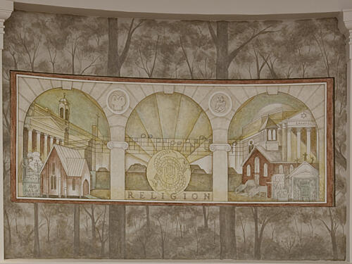 Mural at Alabama Department of Archives and History, Montgomery, Alabama V Art Print