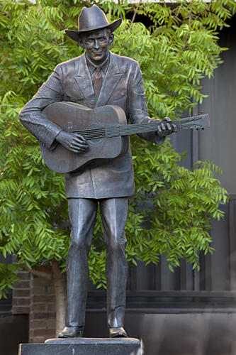 Country Music Legend Hank Williams Statue, Lister Hill Plaza in Montgomery, Alabama Art Print