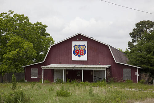 Red Barn, Route 98 Near Point Clear, Alabama Art Print