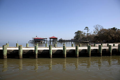 Dock at Point Clear, Alabama Art Print