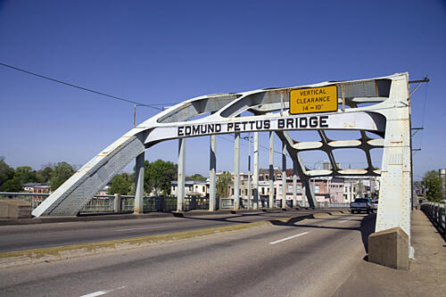 Edmund Pettus Bridge, Selma, Alabama Architecture Print