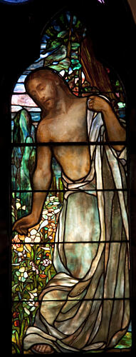 Tiffany Stained Glass Windows, St. Pauls Episcopal Church, Selma, Alabama III Art Print
