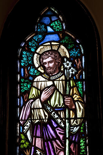 Stained Glass Windows, St. Pauls Episcopal Church, Selma, Alabama XIII Art Print