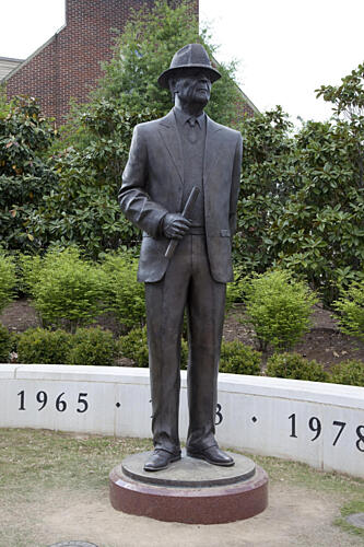 Statues Outside of the Bryant-Denny Stadium, Tuscaloosa, Alabama I Art Print