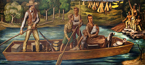 Chief Tuscumbia in Wpa Art by Jack Mcmillen, Tuscumbia, Alabama Art Print