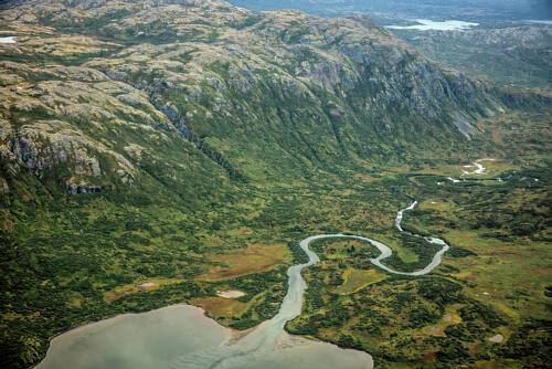 Traveling from Anchorage to Brooks Falls in Kenai National Park in Alaska IV Art Print