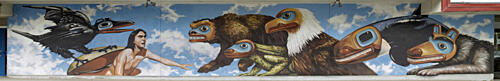 Mural, Juneau, Alaska Art Print