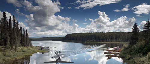 Fish Lake Outside of Talkeetna, Alaska Art Print