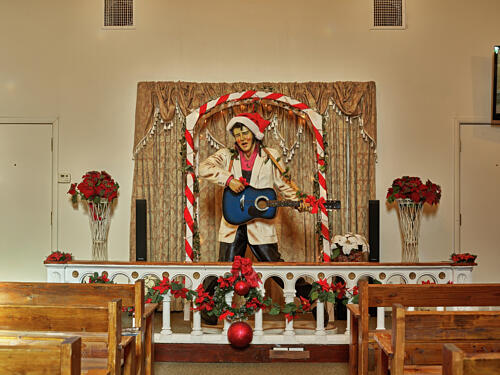 Elvis Presley Chapel Interior, Superstition Mountain Museum, Apache Junction, Arizona Art Print