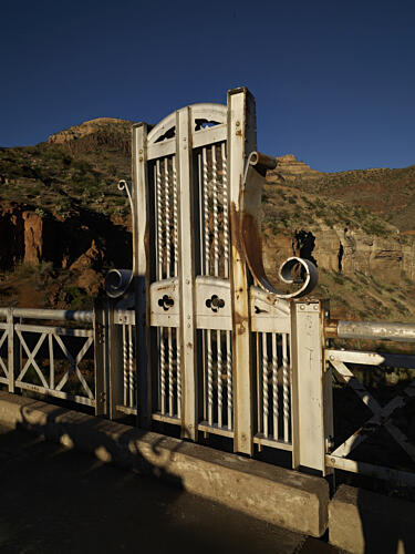 Part of a Bridge over the Salt River Canyon in Arizona I Art Print