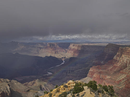 A Storm at the South Rim of the Grand Canyon National Park, Arizona Art Print