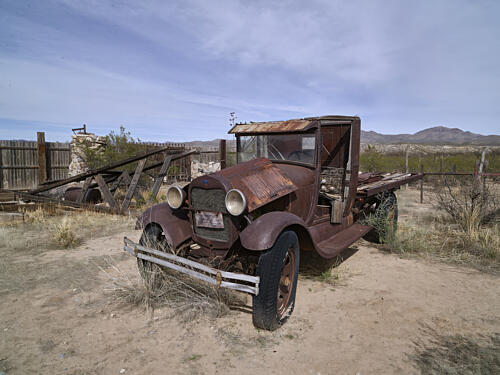 A 1928 Ford Truck at Gammons Gulch, in Cochise County, Arizona Art Print