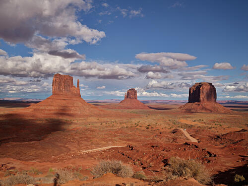 Monument Valley, Part of the Navajo National Tribal Park on the Arizona-Utah Border II Art Print