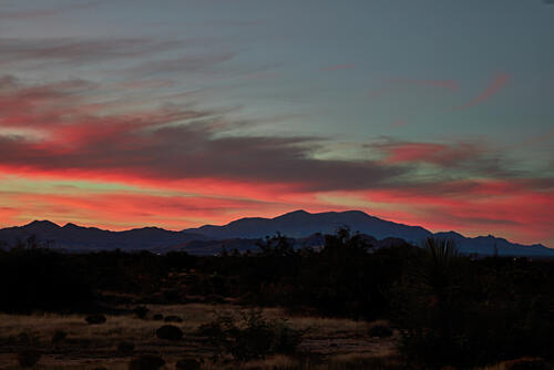 Sunset Near the Desolate Fort Bowie National Historic Site in Cochise County, Arizona II Art Print