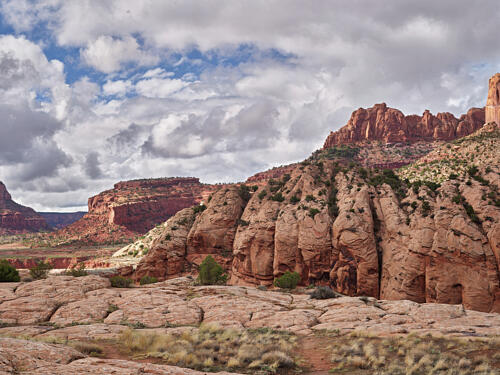 Red-Rock Formations on Navajo Nation Land Near Monument Valley in Northeast Arizona Art Print