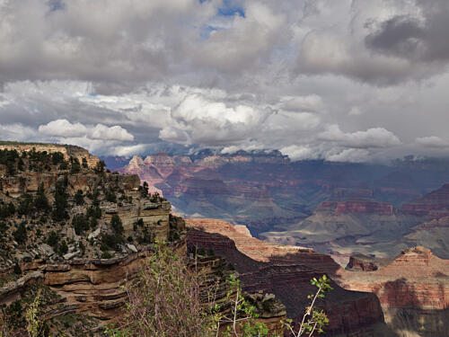 Storm Clouds Enhance the Remote Majesty of the Grand Canyon in North-Central Arizona III Art Print