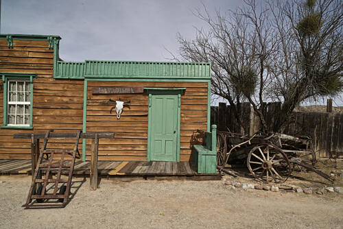 Scene at Gammons Gulch, a Recreated Old West Town in Cochise County, Arizona II Art Print