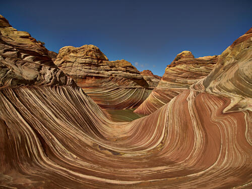 The Wave, Rock Formations in the Arizona Desert V Art Print