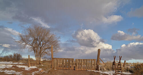 Stockade Remnant at the Hubbell Trading Post, Navajo Nation Land in Far-Northeast Arizona II Art Print