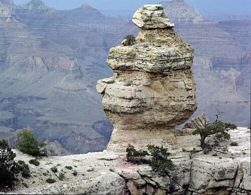 Formation on the Rim of the Grand Canyon, Arizona, Grand Canyon Village Art Print