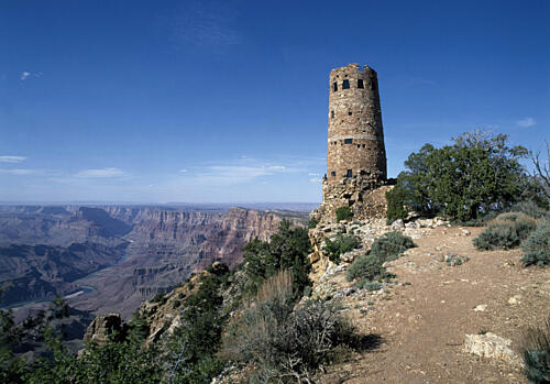 Desert View Watchtower, Arizona, Grand Canyon Village Art Print