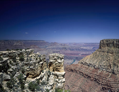 View of the Grand Canyon from the South Rim, Arizona, Grand Canyon Village Art Print