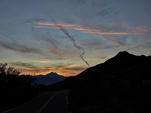 Sunset in the Low Mountains West of Phoenix, Arizona Art Print