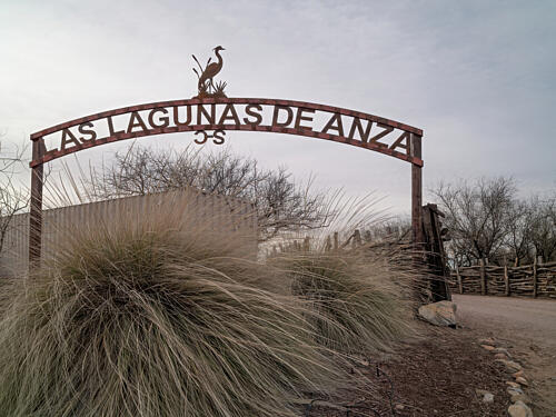 Entrance to the Las Laguna de Anza Wetlands in Nogales, Arizona Art Print