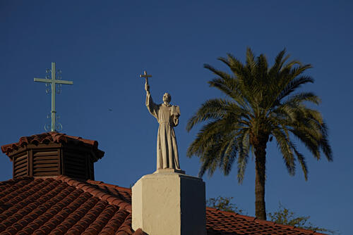 St. Francis of Assisi at the the Franciscan Renewal Center, Paradise Valley, Arizona Art Print