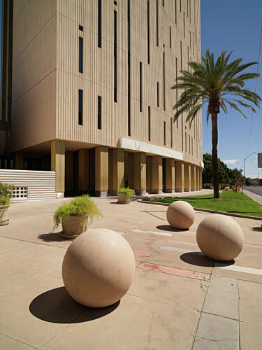 Courtyard of the Phoenix Financial Center in Phoenix, Arizona Art Print