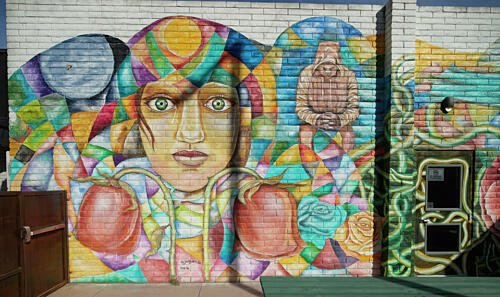 Mural Art in Downtown Phoenix, Arizona II Art Print