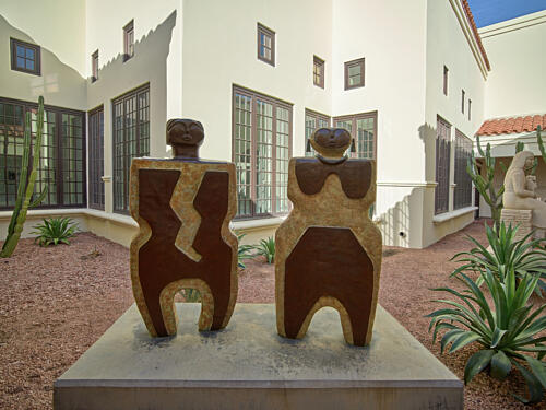 Courtyard Art at the Heard Museum, Phoenix, Arizona Art Print